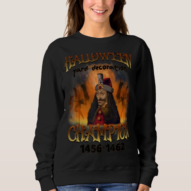 Sweatshirt Champion de décoration de cour pour Halloween Vlad (Devant)
