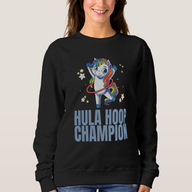 Sweatshirt Champion de Hula Hoop Danse Workout Exercice Hoope (Devant)