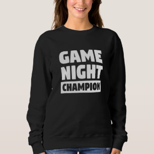 Sweatshirt Champion De Soirée De Jeu Pour Jeu Night Champs