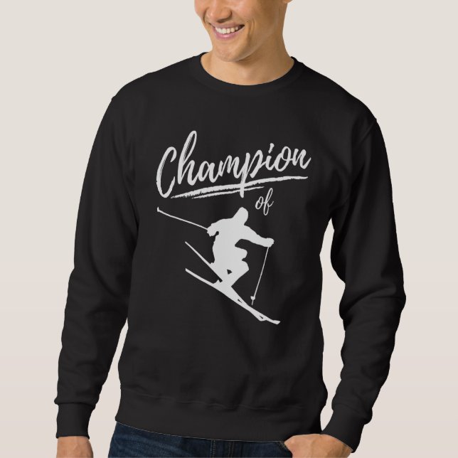Sweatshirt Champion Du Ski Ski Piste De Ski De Ski De Fond (Devant)
