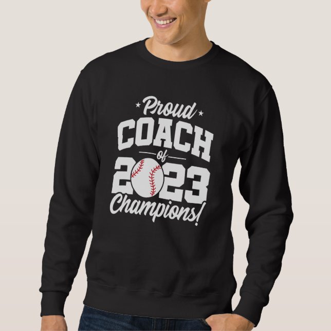 Sweatshirt Championnats de baseball 2023 School Baseball Coac (Devant)