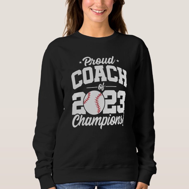 Sweatshirt Championnats de baseball 2023 School Baseball Coac (Devant)