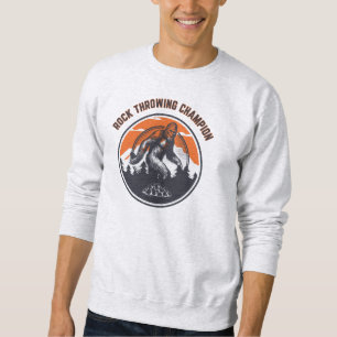 Sweatshirt championne de lanceur de roche de sasquatch