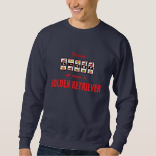 Sweatshirt Chanceux au propre une conception de chien