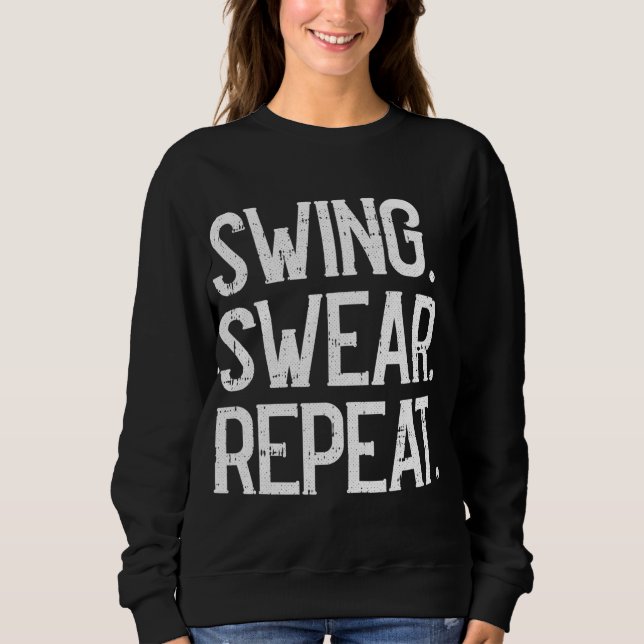 Sweatshirt Chandail à coudre Répéter Joueur Golf Golf Aimer S (Devant)