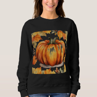 Sweatshirt Chandail confortable citrouille pour l'automne et 