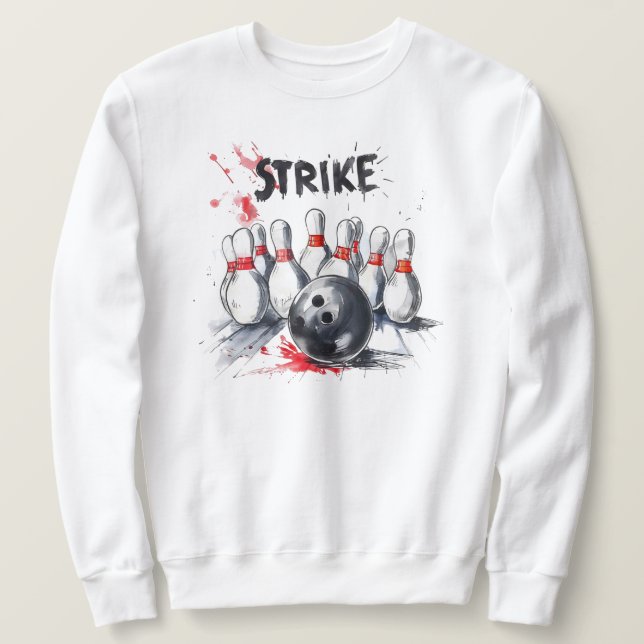 Sweatshirt Chandail de bowling (Design devant)