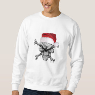 Sweatshirt Chandail de crâne de Noël du père noël