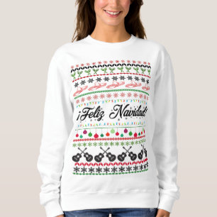 Sweatshirt Chandail de Feliz Navidad