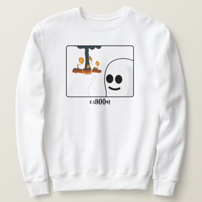 Sweatshirt Chandail de mème drôle Halloween (Design devant)