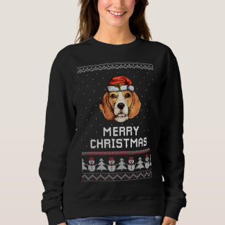 Sweatshirt Chandail de Noël Beagle
