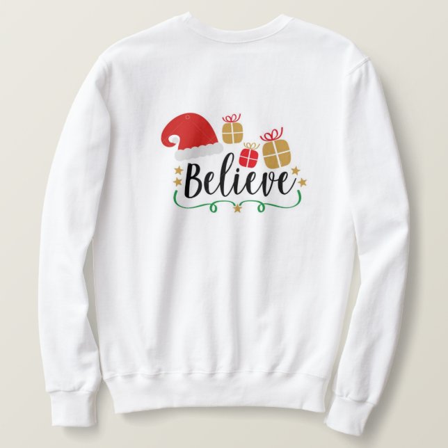 Sweatshirt Chandail de Noël blanc pour hommes (Design dos)