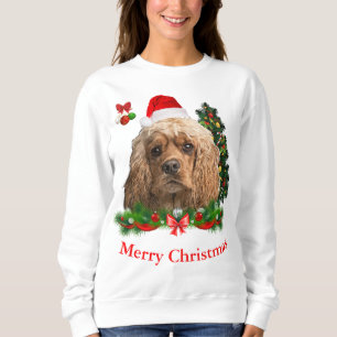Sweatshirt Chandail de Noël Cocker Spaniel