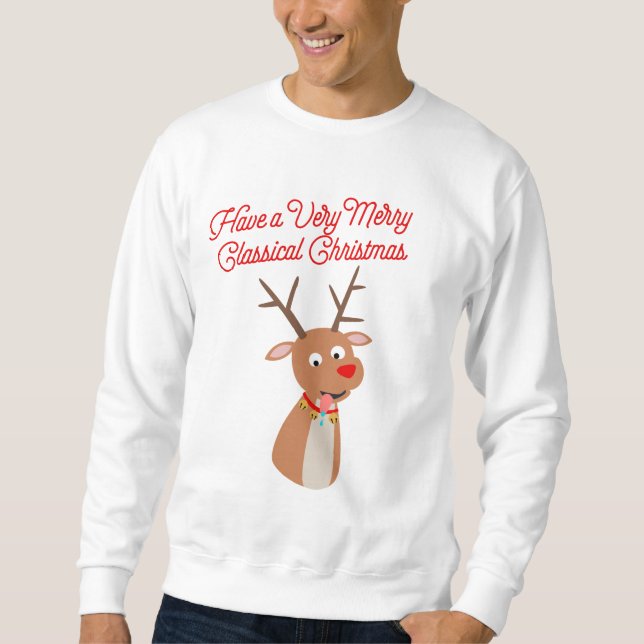 Sweatshirt Chandail de Noël de la psychologie des hommes (Devant)