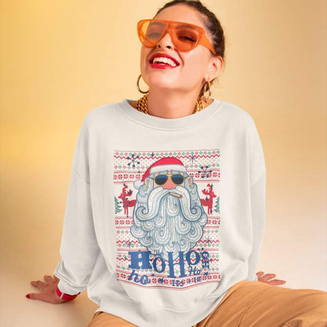 Sweatshirt Chandail de Noël moche drôle : Humour de Noël Père (Créateur téléchargé)