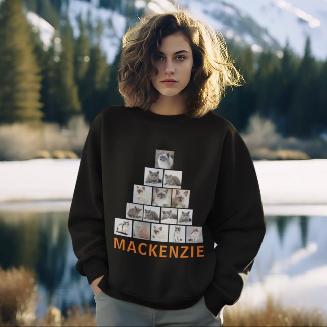 Sweatshirt Chandail de Noël moche. Photo du collège personnal (Créateur téléchargé)