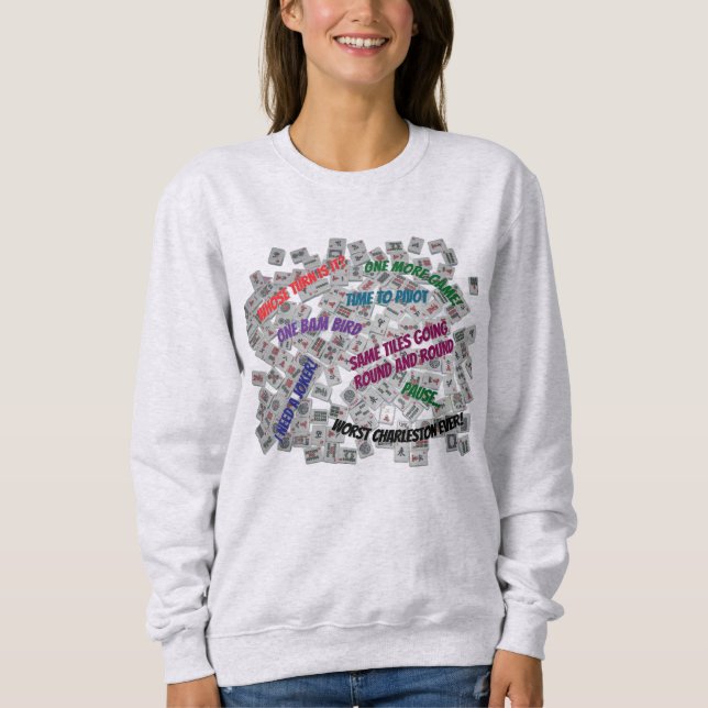 Sweatshirt Chandail des dictons du Mahjong (Devant)