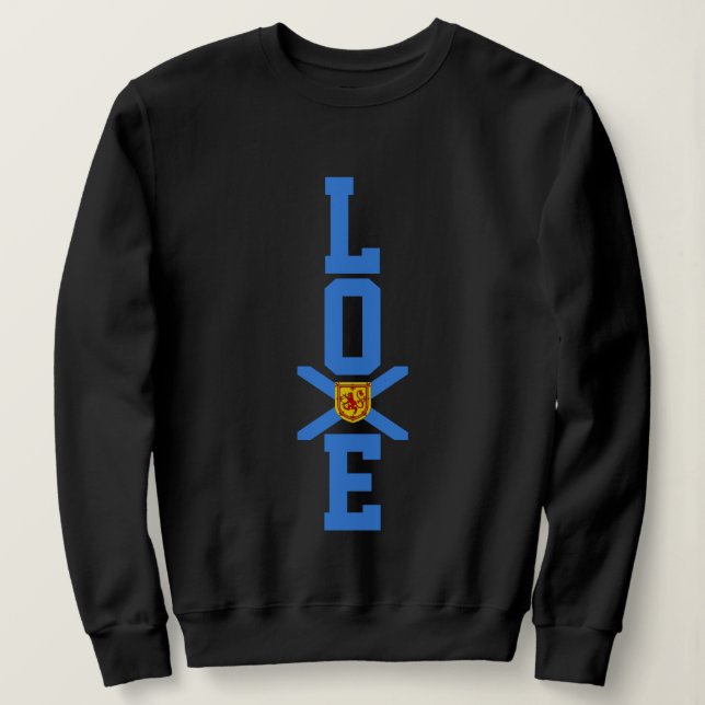 Sweatshirt Chandail du drapeau d'amour de la Nouvelle-Écosse (Design devant)