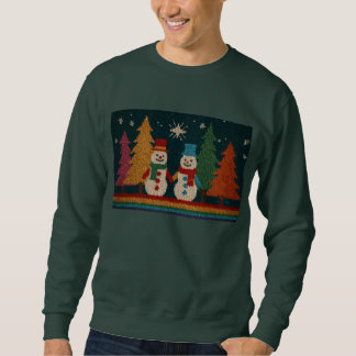 Sweatshirt Chandail Gay Snowman, Chandail de Noël moche