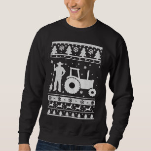 Sweatshirt Chandail laid de Noël d'agriculteur