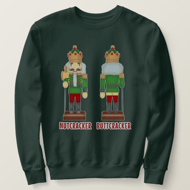 Sweatshirt Chandail laid de Noël de casse-noix d'humour drôle (Design devant)
