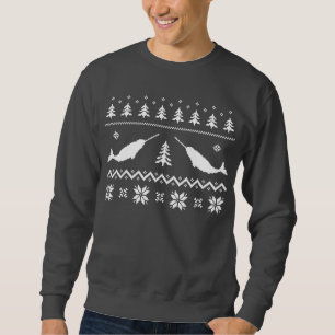 Sweatshirt Chandail laid de Noël de Narwhal