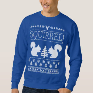 Sweatshirt Chandail laid de Noël d'écureuil