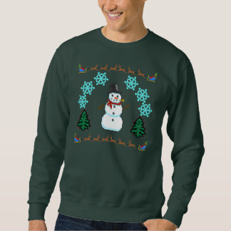 Sweatshirt Chandail laid de Noël - renne Père Noël de