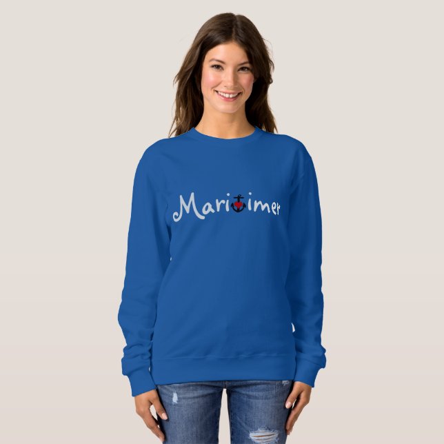 Sweatshirt Chandail Maritimer Nouvelle-Écosse Province de l'A (Devant entier)