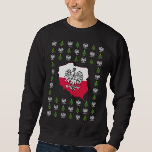 Sweatshirt Chandail polonais de Noël moche