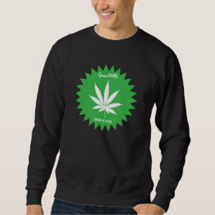 Sweatshirt chandail vert de bouteille