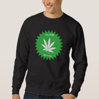 Sweatshirt chandail vert de bouteille