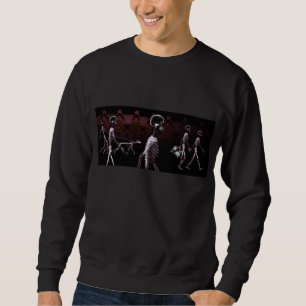 Sweatshirt Chandails de minuit de balade de squelettes de