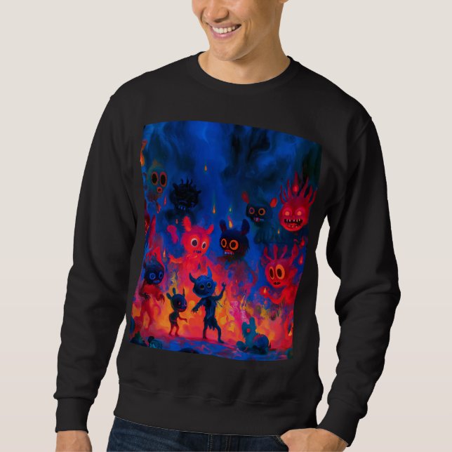 Sweatshirt Chaneques enflammés dansant (Devant)