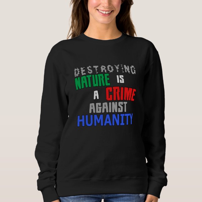 Sweatshirt Changement climatique Terre Future Planète CO2 Idé (Devant)