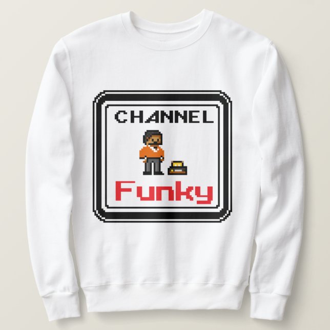 Sweatshirt Channel Funky Pixel Art (Design devant)