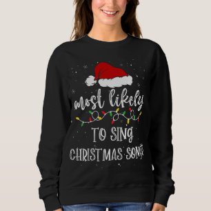 Sweatshirt Chanter Chansons De Noël Noël Noël Noël Noël Noël 