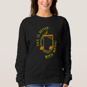 Sweatshirt Chanteur compositeur auteur avec musique
