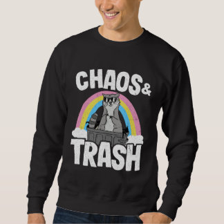 Sweatshirt Chaos & Trash Garbage Panda Rainbow Raccoon 4