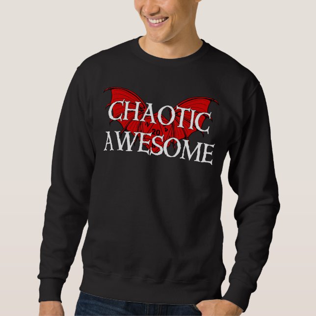 Sweatshirt Chaotique Dice Dragon Dice Tabletop Rpg Dm (Devant)