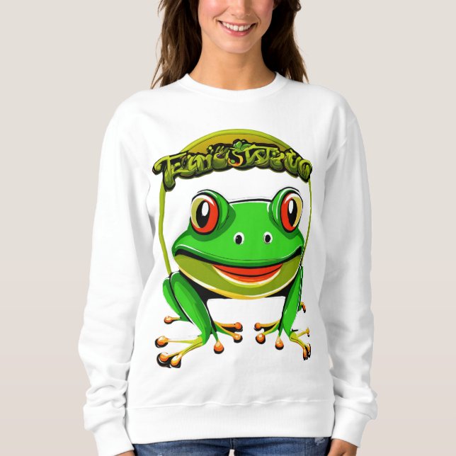 Sweatshirt Chaotique Grin" Joker Graphic Tee (Devant)