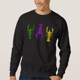 Sweatshirt Chapeau de bouffon de l'Écrevisse de Mardi Gras Pe