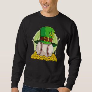 Sweatshirt Chapeau de lutin de baseball chanceux Pile de pièc