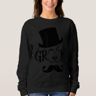 Sweatshirt Chapeau de marié mignon fiançailles mariage enterr