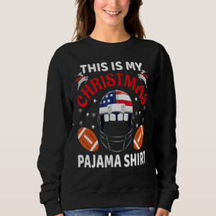Sweatshirt Chapeau de Père Noël en pyjama de Noël américain U