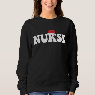 Sweatshirt Chapeau de Père Noël infirmière Noël soins infirmi