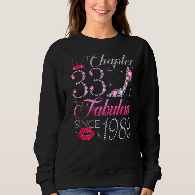 Sweatshirt Chapitre 33 Fabuleux depuis 1989 33e anniversaire  (Devant)