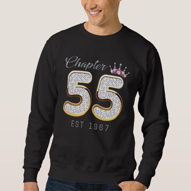 Sweatshirt Chapitre 55 Est 1967 55e anniversaire Tee for Wome (Devant)