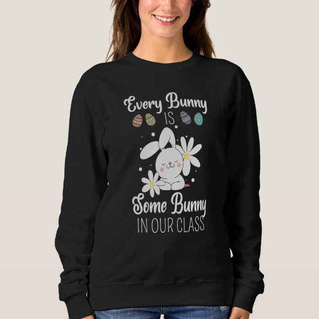 Sweatshirt Chaque Lapin Est Un Petit Grognon Dans Notre Thé D (Devant)