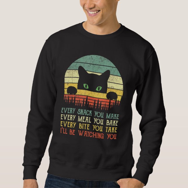 Sweatshirt Chaque Snack Que Vous Faites Chat Papa Chat Maman  (Devant)